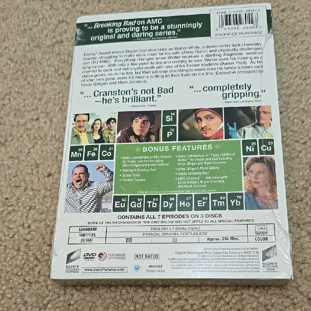 Breaking Bad Season 1 DVD